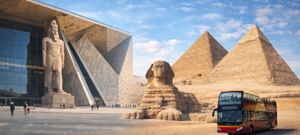 Grand Egyptian Museum and Giza Pyramids Tour by Bus – From Sharm El Sheikh
